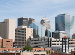 The skyline of Oklahoma City, Oklahoma state