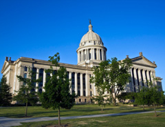 The State Capitol building in Oklahoma City