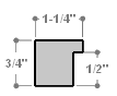 1-1/4 " width: ideal for small artwork. The clean modern lines and natural details of this frame make it the perfect fit for a wide variety of paintings, photos and giclee prints.