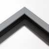 This pale, matte gray canvas floater frame features a slim, simple face. Dress it up with an old watercolor or oil painting, or keep it modern with a family photograph.
.75 "es wide: ideal for small images.